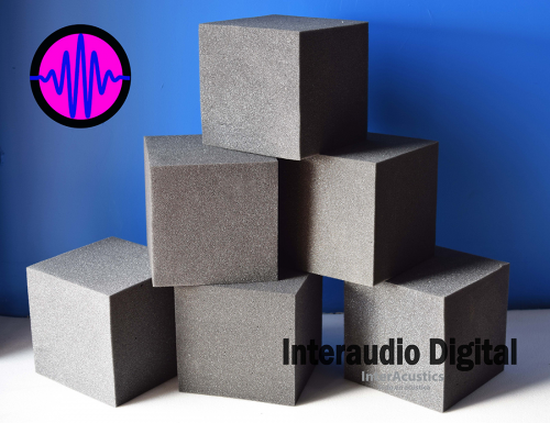 Cubos de espuma acústica
